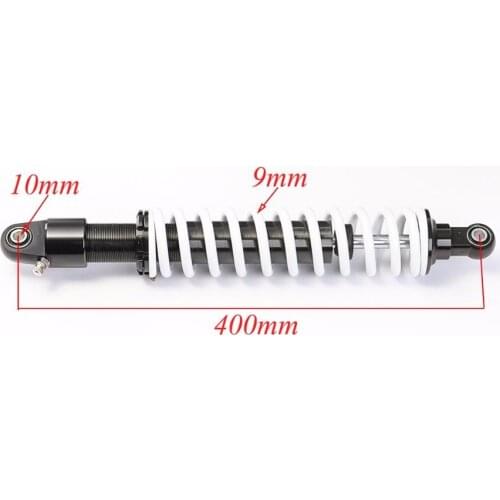 400mm Rear Suspension Shock Absorber Spring 9mm For Motorcycle Motor Dirt Bike ATV Quad Scooter Bumper Protective