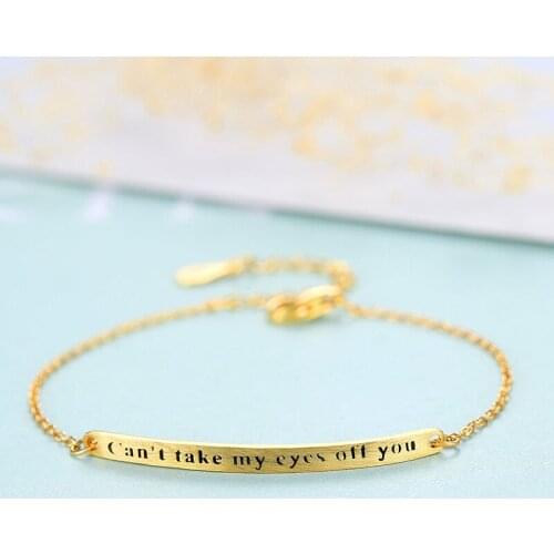Real 925 Silver Bracelet Plating Gold Fine Bracelet For Women Engagement Wedding Jewellery