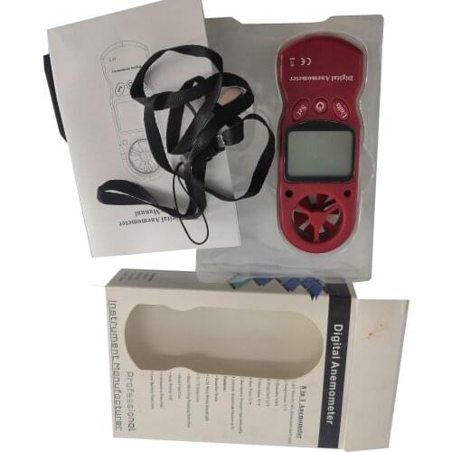Digital Anemometer with LCD Wind Speed Meter Gauge Air Flow Velocity