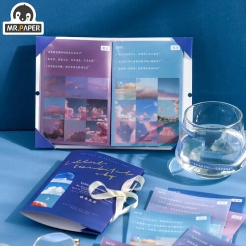 Mr Paper 4 Designs 6 Pcs/bag Ins StyleGentle Four Seasons Series Creative Hand Account DIY Decor Collage Material Stickers