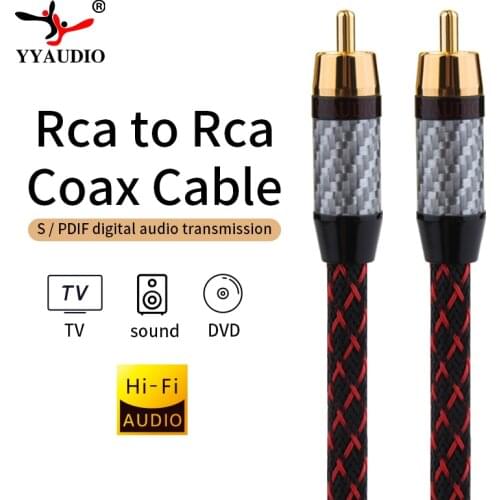 YYAUDIO Hifi Canare L-4E6S 3.5mm to 2RCA Audio Cabler PC Mobilephone Amplifier Interconnect High Qualitu 3.5 Jack to RCA Cable