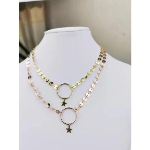 Korean fashion necklace steel