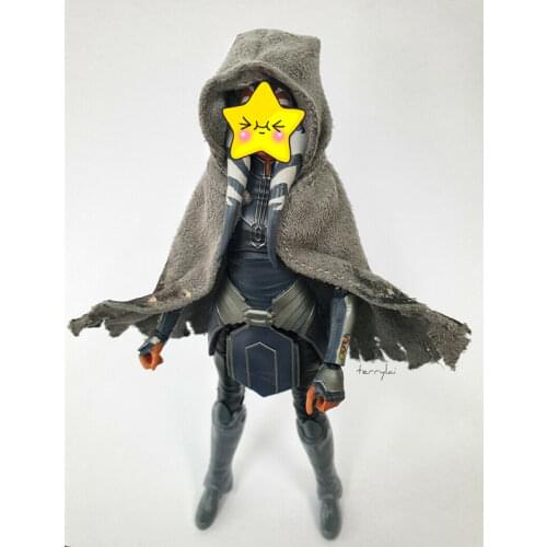 Gray 1/12 Short Cloak with Wire for 6" Figure Doll