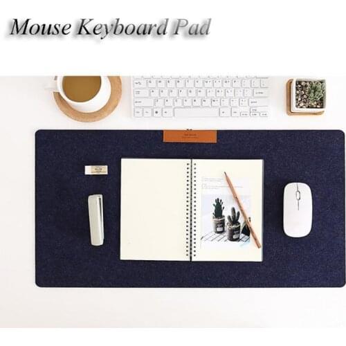 300*600mm Mouse Keyboard Pad Simple Version Felt Non-woven Hand Warmer Mouse Pad Desk Pad Keyboard Pad Easy Use For Gamer Office