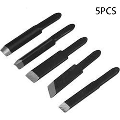 Metal Wood carving blades Kit 6-8mm For Woodworking Chisel 5pcs/set Tools Electric Machine Tool