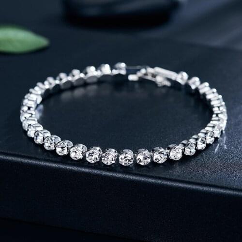 Fashion Luxury Bracelet Crystal Bracelets For Women Charm Bracelets & Bangles Female Bridal Wedding Jewelry