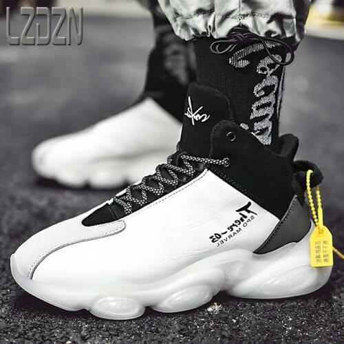 Mens Shoes Movement Basketball Running Daddy The ins Burst Rice Bottom Flower Whole Palm Air Mattress High Waist Putian Label