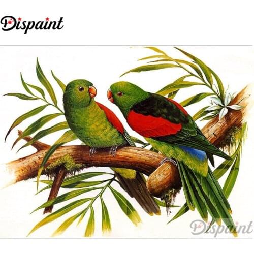 Dispaint Full Square/Round Drill 5D DIY Diamond Painting "Animal bird" Embroidery Cross Stitch 3D Home Decor Gift A12302