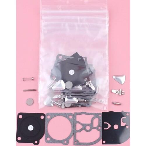 5pcs/lot Carburetor Repair Kit For Partner 400 410 450 460 490 510 Jonsered 2041 2045 2050 Zama RB 45 Chainsaw Spare Part