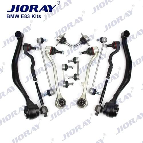 JIORAY Control Arm Ball Joint Stabilizer Link Tie Rod End Assembly Kits For BMW X3 Series E83 2.0i 2.5i 3.0i xDrive 2003-2011