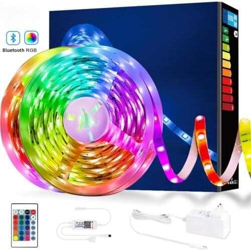 10M 20M Bluetooth Led Strips Lights 5050 Waterproof WIFI RGB Flexible Tape Led Ribbon 5M 10M 15M 20M With Phone APP Control
