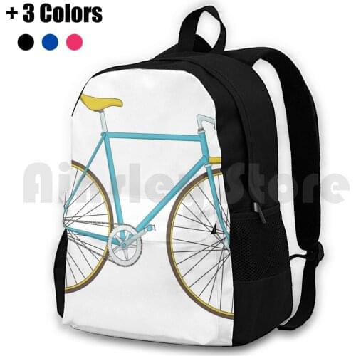 Vintage Bicycle Outdoor Hiking Backpack Waterproof Camping Travel Activity Bicycle Bike Biking Chain Cool Crank Cycle Detail