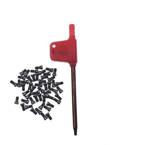 Pouvoir 50pcs M2.5x6 Alloy Steel Torx Screws For Replaces Carbide Insert CNC Lathe Tool