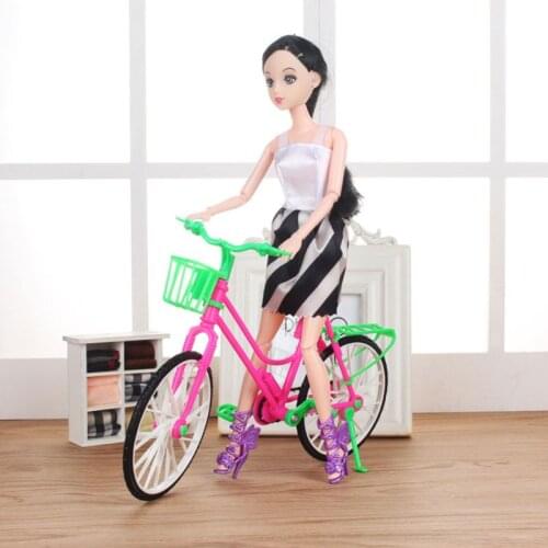 High Quality Doll Bicycle Bike Doll House For Barbi Doll 12\" Doll Doll Accessori 77HD