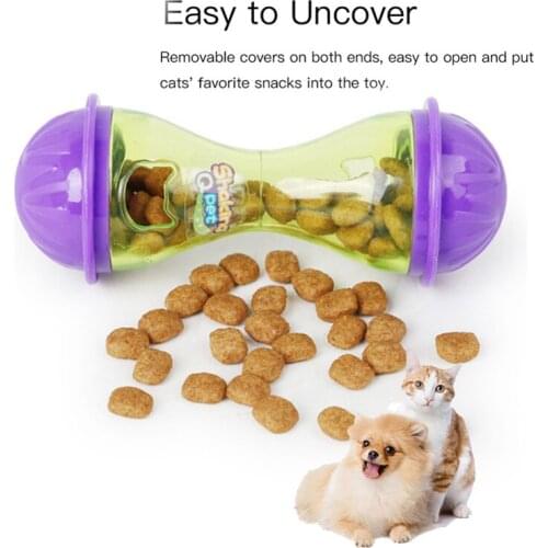 Pet Chew Toys Dogs Cats Bowl Feeder Dog Feeding Pets Dog Fun Tumbler Leakage Food Ball Puppy Pet Training Exercise Fun Bowl Ball