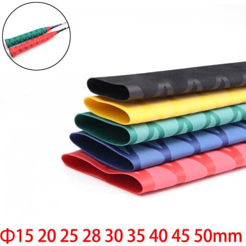 Dia 15 18 20 22 25 28 30 35 40 45 50mm Non-Slip Heat Shrink Tube Fishing Rod Wrap Handle Insulated Protect Waterproof Cover