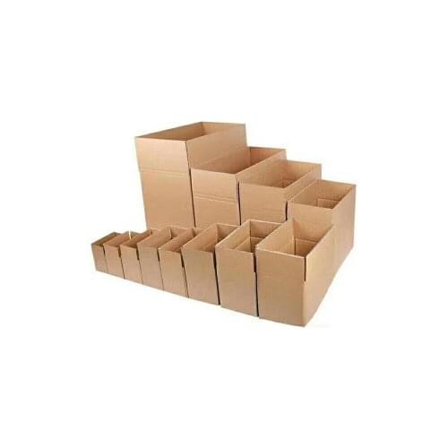 10pcs / kraft paper box rectangular gift box 3-layer corrugated paper packaging small box