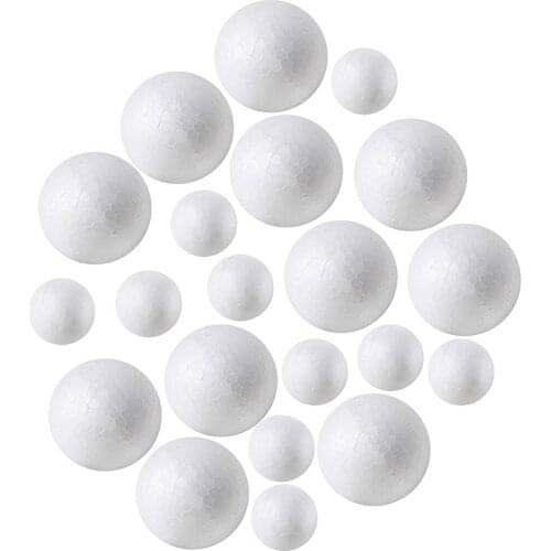 100 Pack Styrofoam Balls (40 piece 2'' inch, 60 piece 1'' inch) -Foam Balls- Foam Craft Balls - Foam Balls For Arts and Crafts