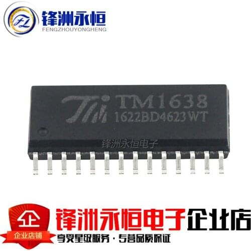 5PCS/LOT TM1638 SOP28 1638 smd Led digital tube driver chip In Stock Brand new original