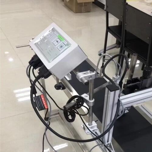 7 inch touch screen with four heads Expiry batch date serial number bar code printing inkjet machine