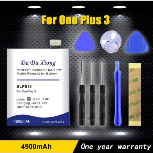 Da Da Xiong 4650mAh BLP613 Battery for OnePlus 3 One Plus 3 phone battery