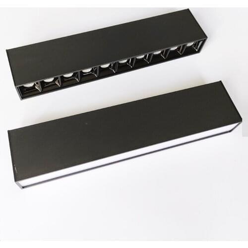 Aluminum 20W LED Downlight Ceiling Lamp 20W LED Track Light Rail Spotlight 2 Wires Floodlight for Clothing Shop Stores Lighting