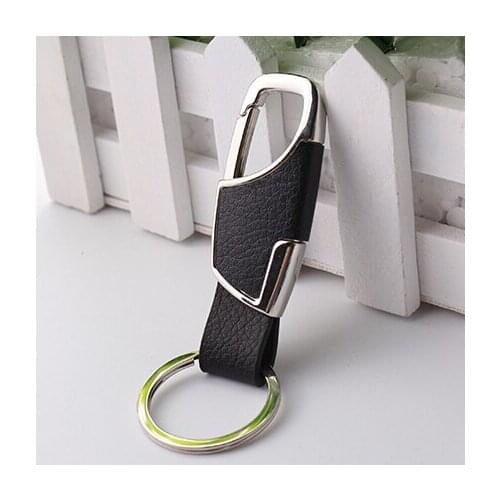 Car-Styling Metal Key Ring Cowhide KeyChain For Audi all series Q3 Q5 SQ5 Q7 A1 A3 S3 A4 A4L A6L A7 S6 S7 A8 S4 RS4 A5 S5 RS5 8T