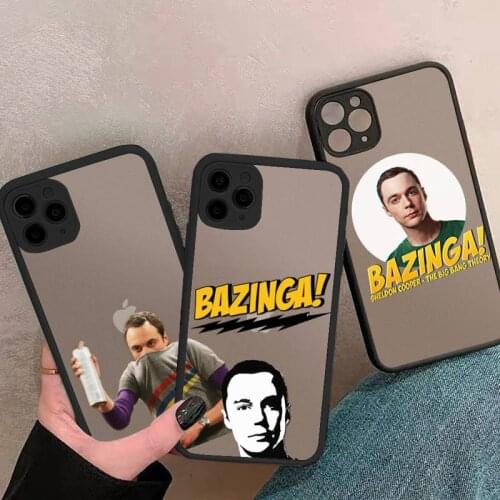Bazinga The Big Bang Theory Phone Case For iphone 12 11 8 7 plus mini x xs xr pro max matte transparent cover