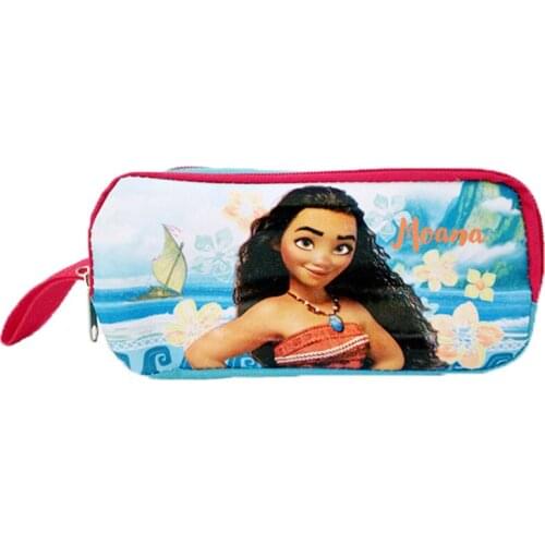 Newest Moana cute pencil case for boys high quality pencil bag children cartoon school supplies stationery nylon estojo