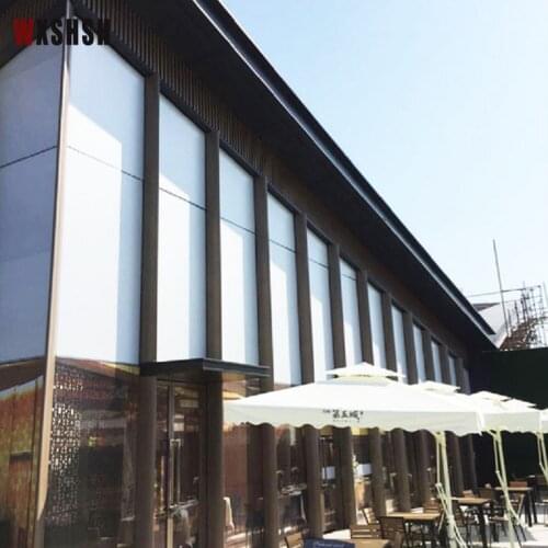 Opaque White Window Film Self-Adhesive Shading PET UV-Prevention Privacy Protection Drop-Shipping Household Heat Control Film