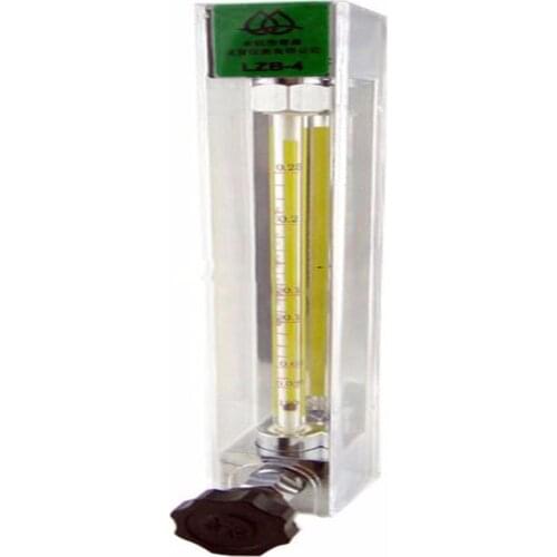 LZB-4, glass rotameter flow meter with control valve for liquid conectrator,it can adjust flow ToolsMeasurement flowmeters