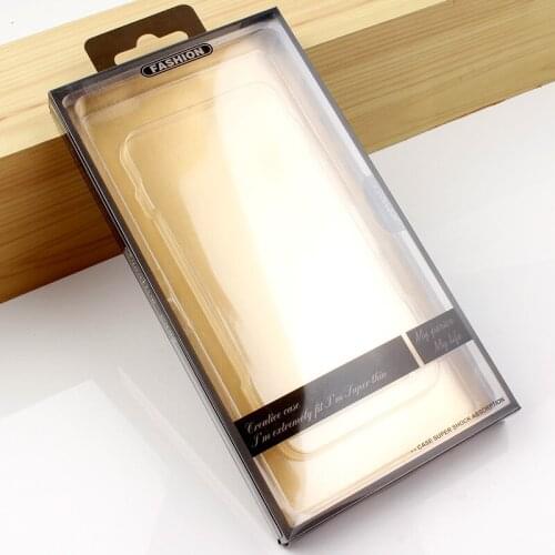 KJ-673 300Pcs High Quality Eco-friendly Transparent PVC Boxes for Packing phone case Clear Box for Display Goods 175*95*15mm