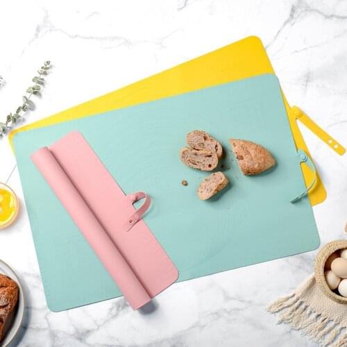 Baking Mat Flexible Non-slip Silicone Reusable Kneading Pad Dough Rolling Liner Cooking Gadgets for Kitchen