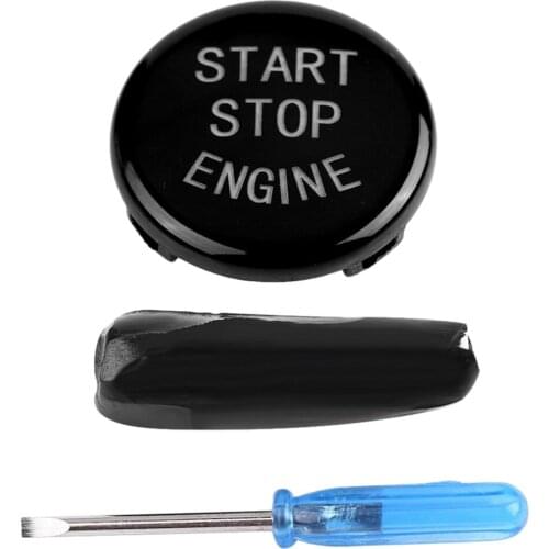 Car Start Stop Engine Button Switch Cover For BMW X1 E84 X3 E83 X5 E70 ABS Red Black Dropshipp