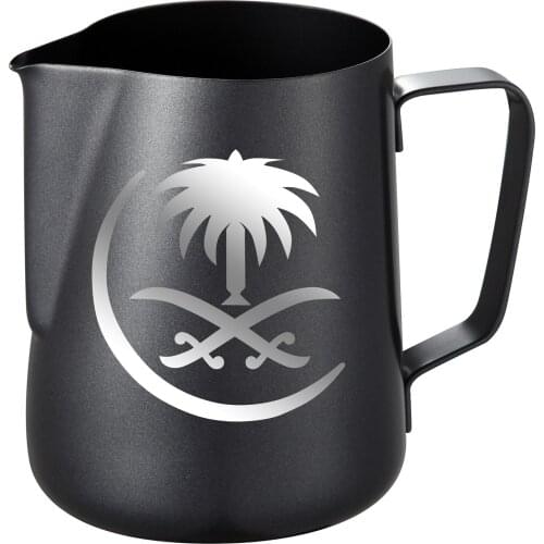 Non-stick Coating Stainless Steel Milk Frothing Pitcher Espresso Coffee Barista Latte Cappuccino Middle East Saudi Arabia Design