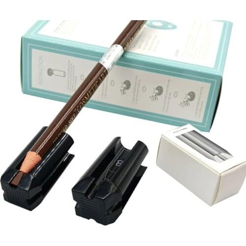 Microblading Eyebrow Pencil Sharpening Permanent Makeup Eyebrow Tattoo Supplies for Waterproof Eyebrow Pencil Sharpener Tip Thin