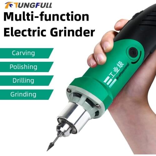 Tungfull Dremel Mini Drill Engraving Kit Variable Speed Mini Electric Drill Diy Electric Tools 480W Power Tools Polishing