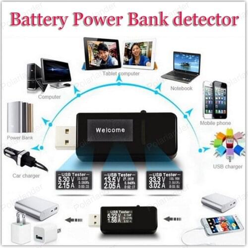 3- 30V USB LCD Current Voltage Charger Capacity meter tester Multi - function USB DC electronic voltage digital display