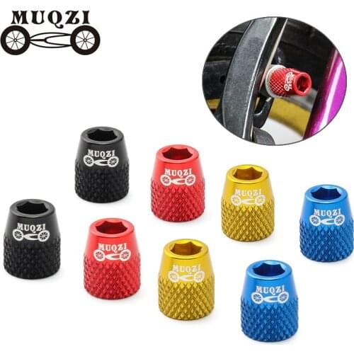 MUQZI 4PCS Bike Brake Shoes Screw M6 Brake Pad Bolt Aluminum Alloy V Brake Blocks Nut For MTB Road Fixed Gear Bicycle Parts