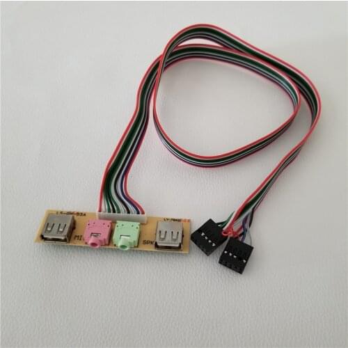 New Desktop Computer Chassis Panel Cable 78cm Front USB Audio Adapter Panel Ling