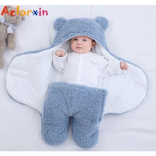 0-6 Months Newborn Swaddle Wrap Cotton Baby Blanket Bedding Cartoon Infant Swaddle Blanket Sleeping Bag Swaddle Blanket