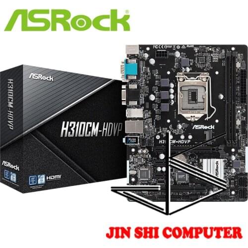 ASRock H310CM-HDVP Socket 1151Supports DDR4 2666 4 SATA3, 1 M.2