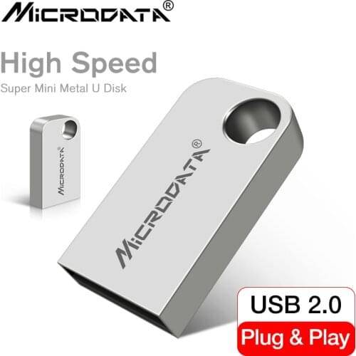 Super mini 32GB Pendrive metal USB Flash Drive 4gb 8gb 16GB 32GB 64GB 128GB pen drive usb 2.0 tiny memory stick business gift