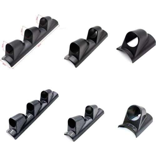 60MM Universal Auto Modified Instrument left Hand Drive Meter Rack, Car Gauge Holder for 2.5-Inch Single/Double /Triple