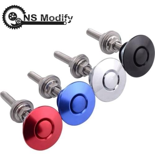 NS Modify Universal Car Part 32mm Aluminum Alloy Push Button Billet Hood Lock Clip Kit Car Quick Latch Black Silver Red Blue