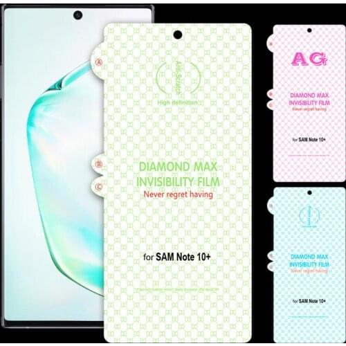 20PCS Diamond Max Insivibility Film For Samsung S21plus/s20 ultra/S10/note 20 ultra/note 10/S9 Hydrogel Film Screen Protector