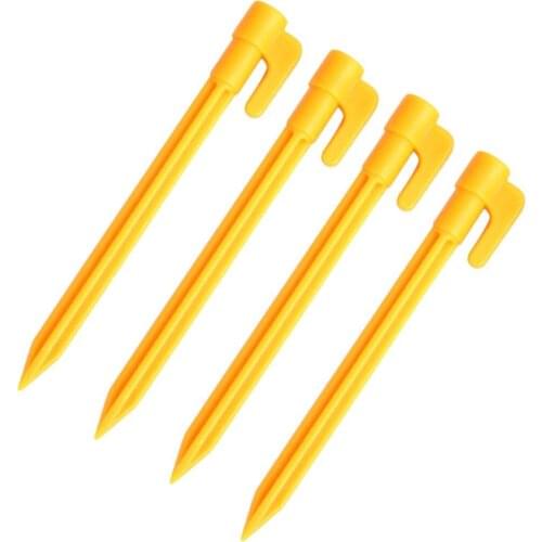 4Pcs/Set Outdoor Travel Beach Mat Camping Tent Fixed Pegs Nails Stakes Pins