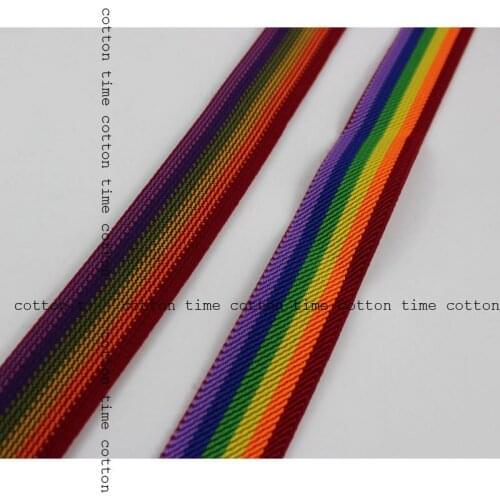 5meters Elastic Waist Band 25mm Rainbow Elastic Rope Sewing Band Rubber Band For Waist Band Pants Dress Band
