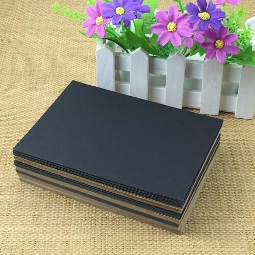 5pcs 14.8x10.4cm Square vintage kraft paper diy text blank Cards Hand Drawing Doodle Paper Cards Greeting Cards