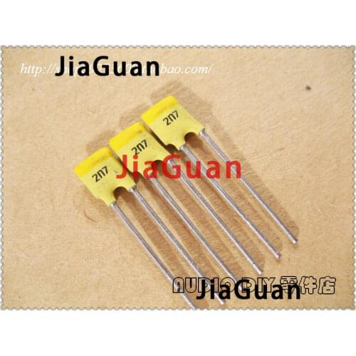 50PCS NEW BC 2700pf 100v 10% P2.5MM 630 2700pF/100V silver film ceramic capacitor PH 2.7nF 272 high frequency hot sale 272/100V